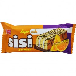 کیک کرم دار پرتقالی با تزئین کاکائو سی سی شیرین عسل 40 گرمی