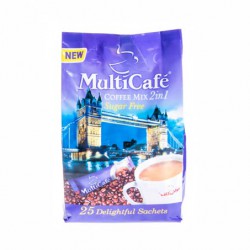 بسته 24 عددی کافی میکس بدون شکر 2*1 کلاسیک مولتی کافه 14 گرمی